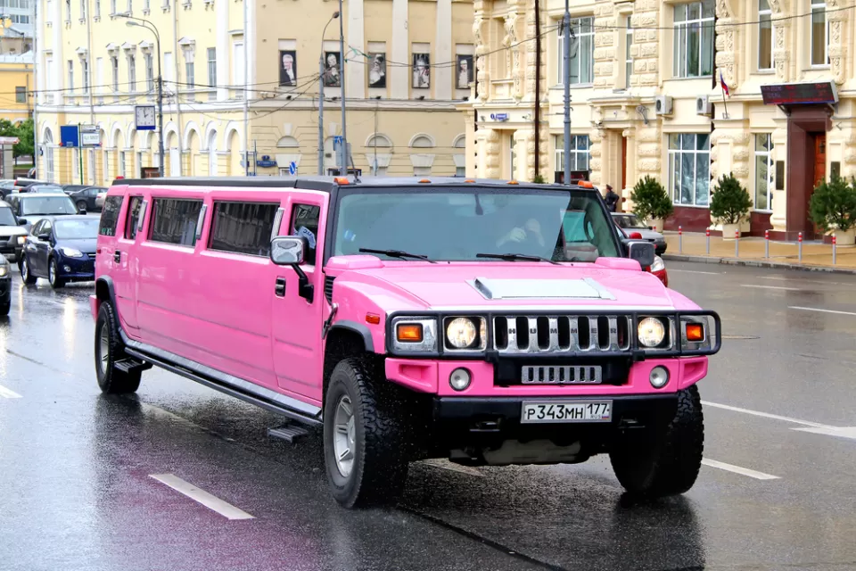 Pink Stretch Hummer